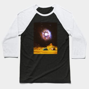 Eye Of The Star - Space Collage, Retro Futurism, Sci-Fi Baseball T-Shirt